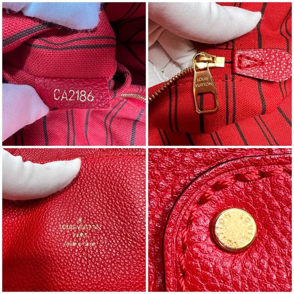 Louis Vuitton Monogram Bagatelle Cherry PM Empreinte Cerise M50071 EUC W/Strap - Picture 13 of 17